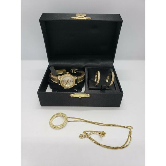 Gossip Women's Gold Tone Watch Gift Set